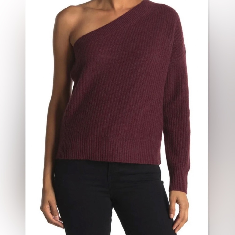 360 Cashmere Lena One Shoulder Sweater Size S